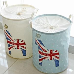 Wholesale Ramie Cotton Foldable Laundry Basket Cylindric Burlap Canvas Storage Basket from china suppliers