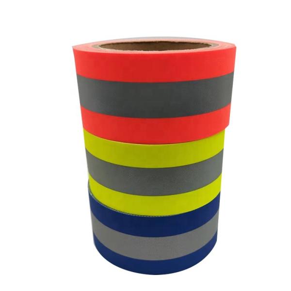 10mm 20mm Sewable Sew On Reflective Tape For Coats Red Yellow White Aramid