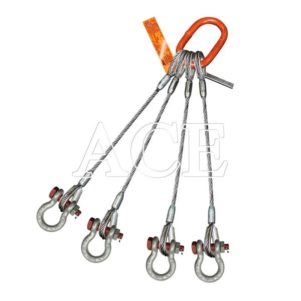 Lifting Eye Type Flat Eye DNV 2.7-1 Standard Stainless Steel Cable Wire Rope