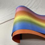 Thickness 0.45mm Engineered Wood Veneer Outdoor Multicolor Square Edge