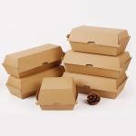 Biodegradable Burger Box Food Grade Customized Logo Fast Food Packaging Box