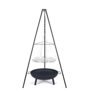 Wholesale Outdoor Camping Fire Pits with Tripod Hanging Stand 88*88*150 cm G.W./N.W 7/6 kgs from china suppliers