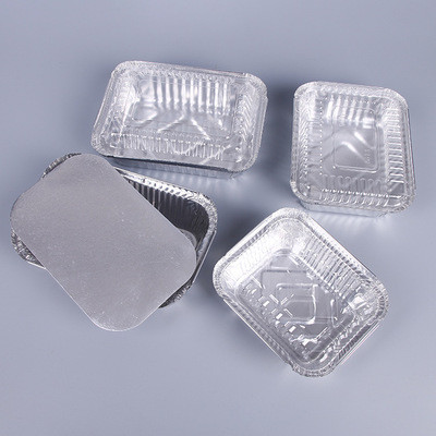 4900ml Tin Foil Food Takeaway Boxes For Eggplant Needle Mushroom Nori