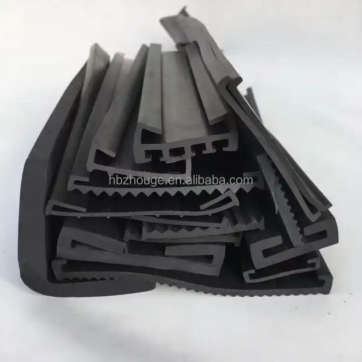 Refrigerator U Shape Rubber Sealing Strip for Sheet Metal Hardness 65±5/Customizable