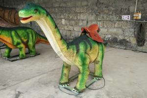 Wholesale Lifelike Green Brachiosaurus Dinosaur Ride For City Plaza Playground from china suppliers