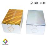 Gloss Laminate Virgin Kraft Corrugated Paper Square Box Custom