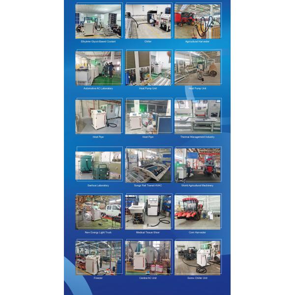 Full Automatic Refrigerant Charging Machine Ac Gas Charging Machine For Chiller Factory Production Line Use