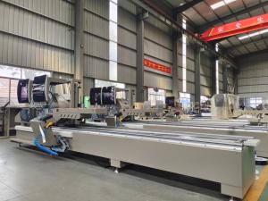 Wholesale Spindle 45 And 90 Degree Double Head Mitre Saw Aluminium Window Cutting Machine from china suppliers