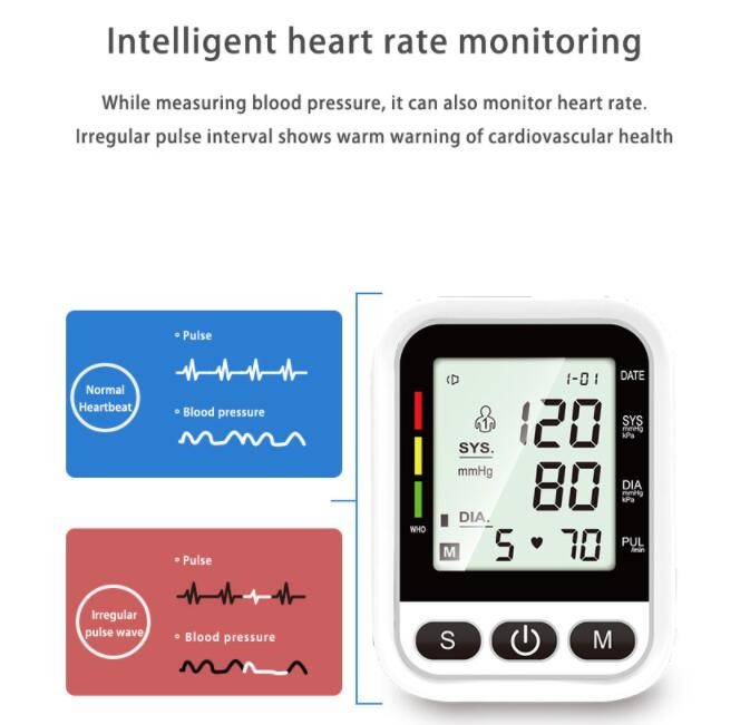 CE ISO13485 Digital Blood Pressure Machine 35cm Wrist Circle BP Cuff Monitor