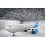 Prefabricated Large Span Insulated Metal Frame Aircraft Plane Hangar with