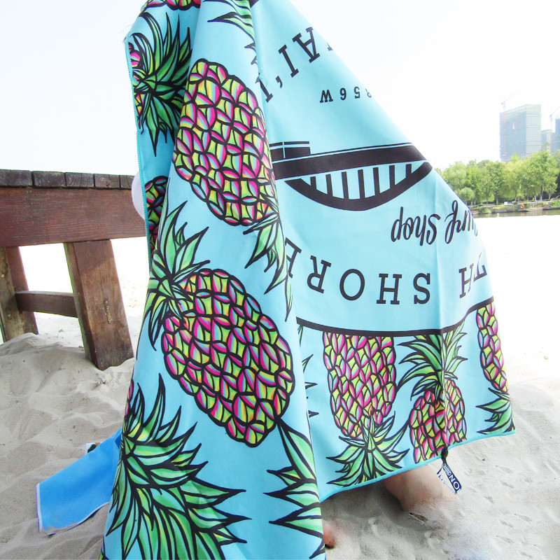 Factory Summer Large Fashion Quick Dry Logo Custom Beach Towel Print Microfiber Sand Free Towel