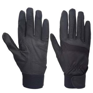 Wholesale Hysafety S-XL Black PU Horseback Riding Gloves Horse Show Gloves from china suppliers