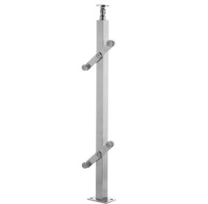 Wholesale Pipe Brushed Polished Stainless Steel Stair Handrail Design Post Balustrades Railing Pillar from china suppliers