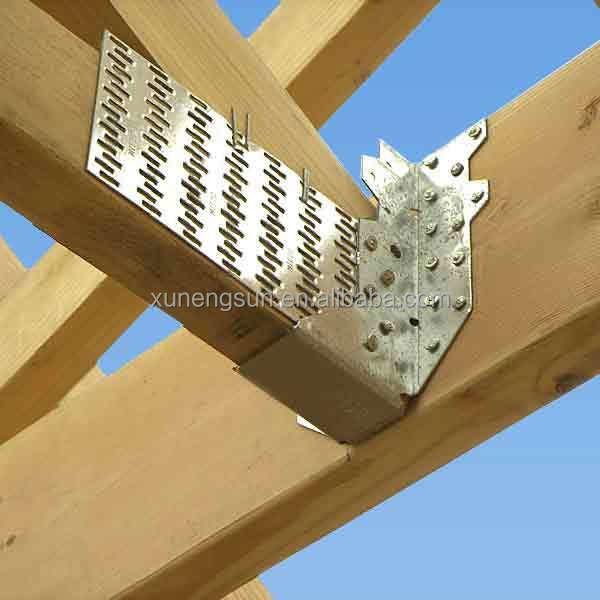 Single-side Bracket Wood Connector Angle Joist Hanger Steel Roof Truss Nail