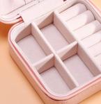 Stylish Velvet Earring Box Glossy Pantone Jewelry Case Box PU Leather