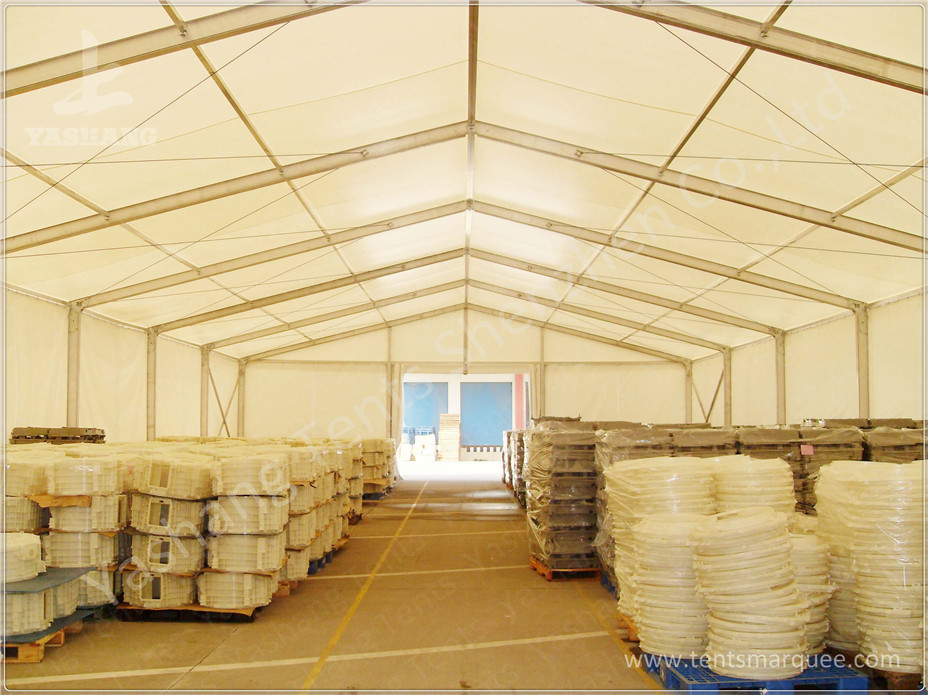 30M Outdoor Warehouse Tents Temporary Storage Structures With Sliding Door