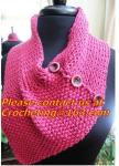 Fashion Accessory New Style Knitting Scarf Loopschal Wave Knit Scarf, Crocheted