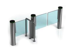 Wholesale Cylindrical Self Closing 200W SS304 Fast Lane Swing Barrier from china suppliers