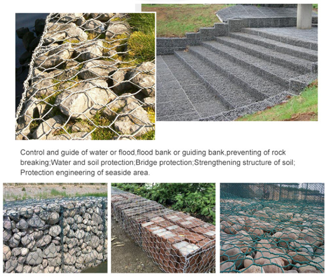 Hot Dipped Galvanized Gabion Box 80x100mm
