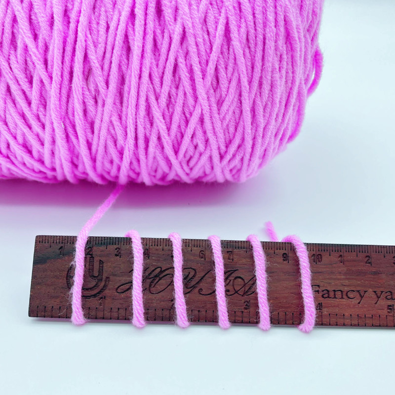 100g/400g Yarn Cone 3mm 8ply Rugs And Carpet Tufting Acrylic Yarn For Tufting Gun