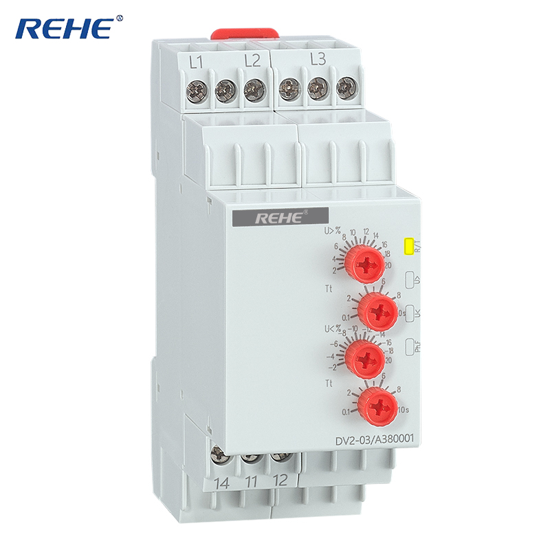 DV2-03 Industrial Three Phase Voltage Protector Voltage Monitor Relay