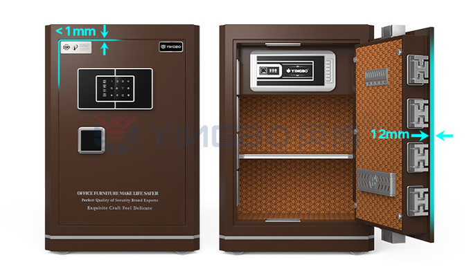 Dual Alarm Fingerprint Lock luxury Home Safe Box YB/N6-35#---180#