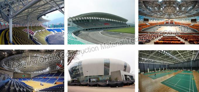 Economical steel structure football stadium for sport hall