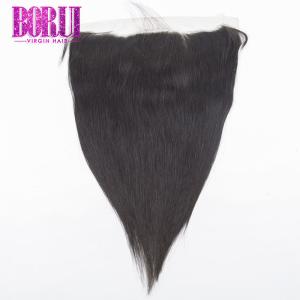 Wholesale Peruvian Straight Human Hair Lace Frontal Closure 13*4 150% Destiny 10A from china suppliers
