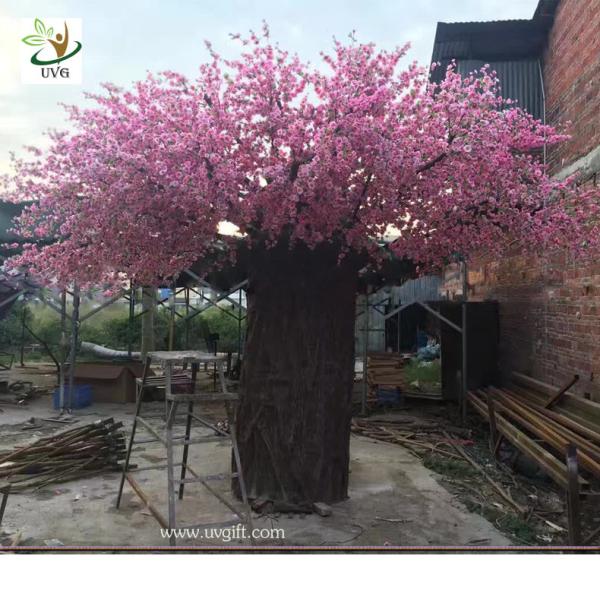 UVG huge fake cherry blossom trees in fiberglass trunk for photography backdrop