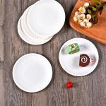 Microwavable Biodegradable Round Plate Disposable Paper Plates For Party Fast