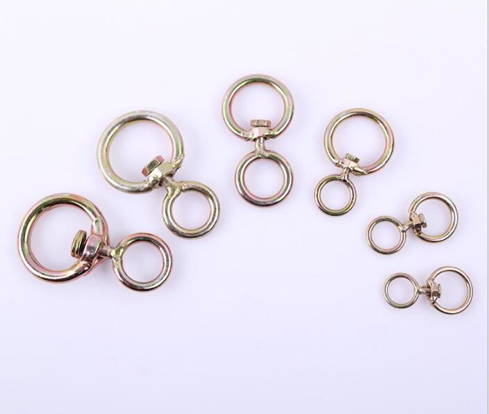 Q235 Steel Wire Rod Metal Swivel Hook in Galvanized Surface (3.5cm~6.5cm)