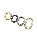 Gunmetal Handbag Rings Hardware SUS304 Stainless Steel D Round Ring Non Welded