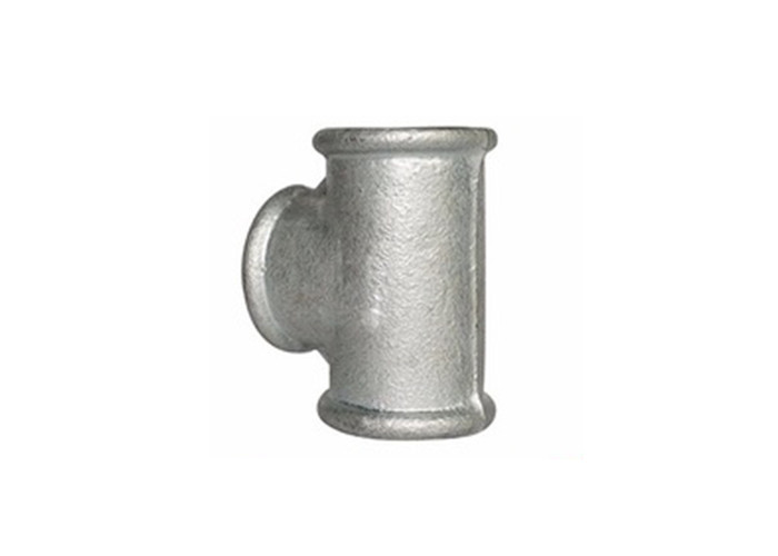 3x3/4 Inch Malleable Iron Pipe Fittings Black Iron Reducing Tee Round / Square Type