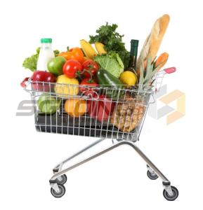 Wholesale Customizable Metal Shopping Cart Baskets Unfolding ISO9001 Certification from china suppliers