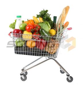 Wholesale Unfolding Colored Supermarket Shopping Trolley Baskets from china suppliers
