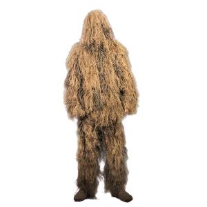 Wholesale Durable Camouflage Ghillie Suit With Reinforced Collar Woodland Desert Grass from china suppliers