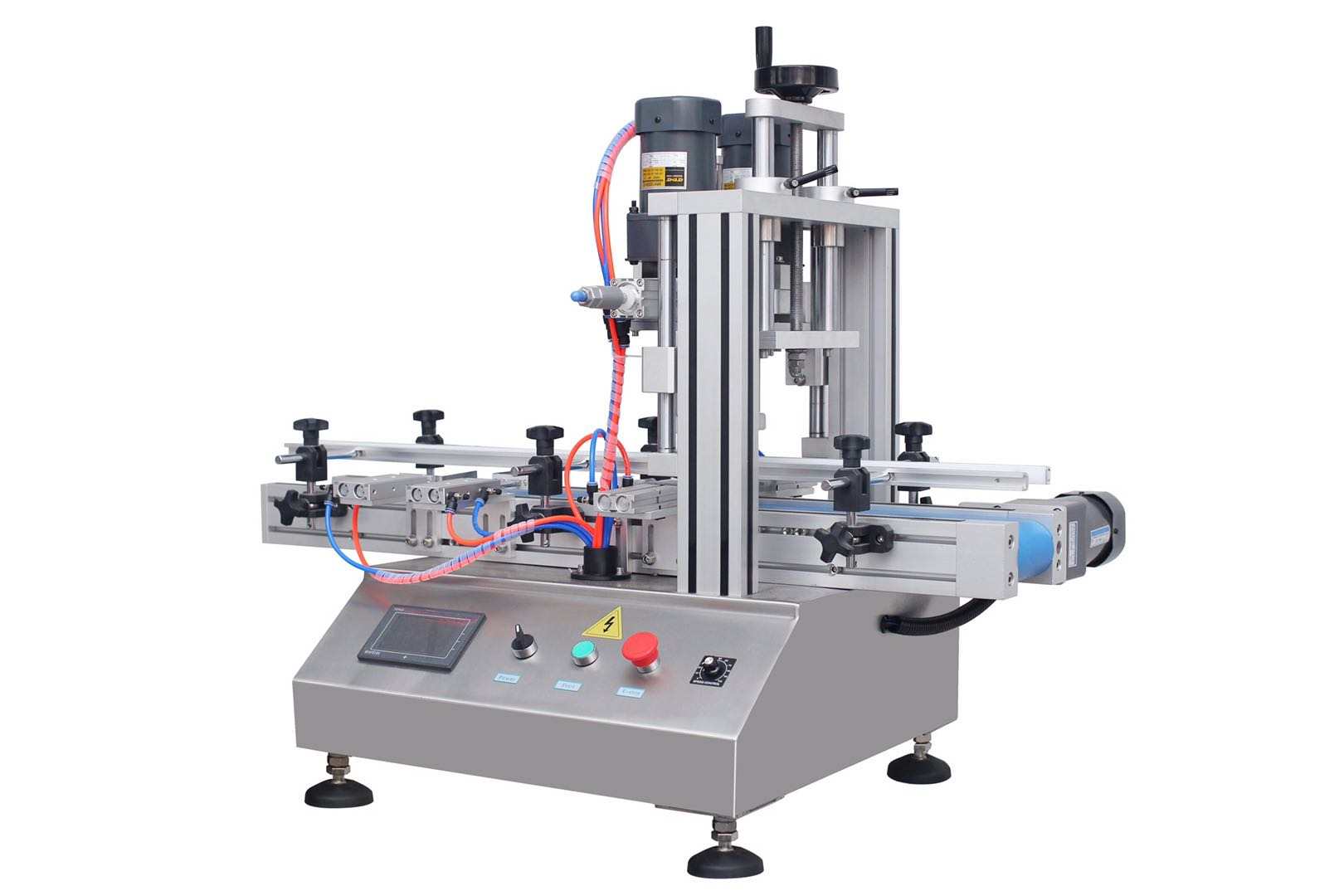 Stainless Steel Semi Automatic Bottle Capping Machine Desktop Type