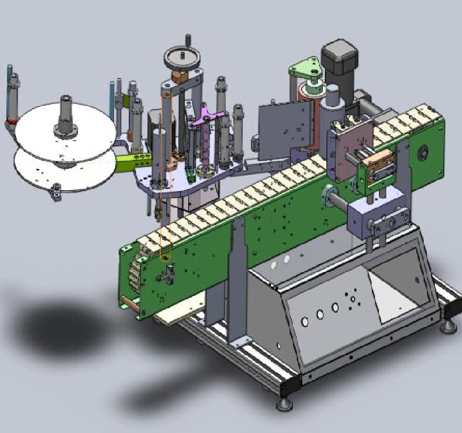 YM415 Automatic Label Applicator for Round Bottle Positioning Labeling Machine
