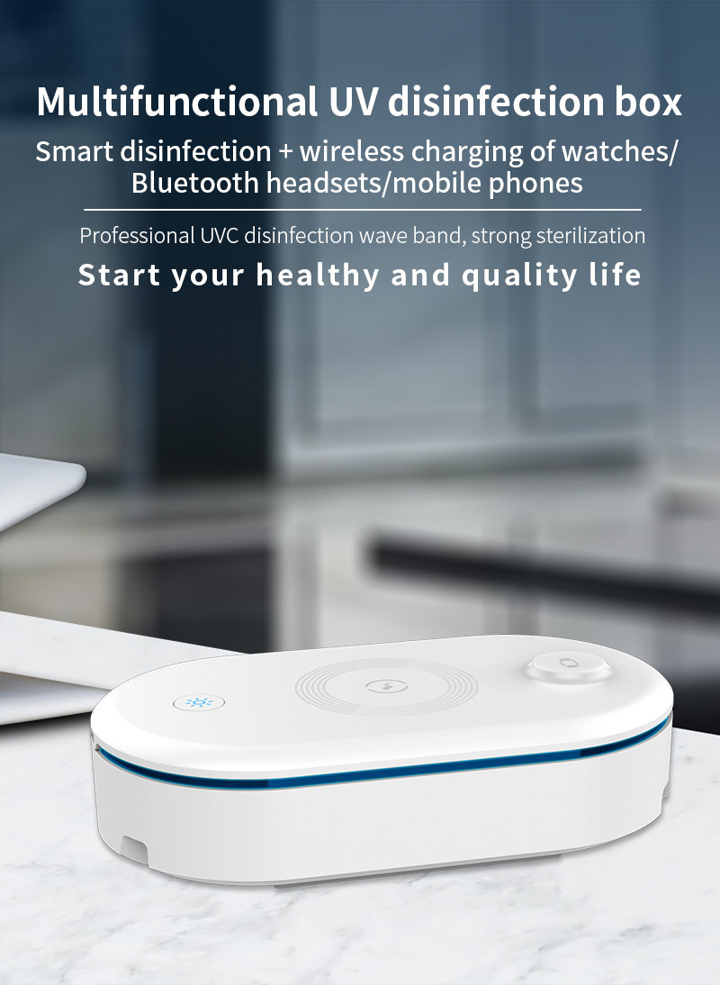 15W 4 in 1 Multifunctional Wireless Charger with UV Disinfection