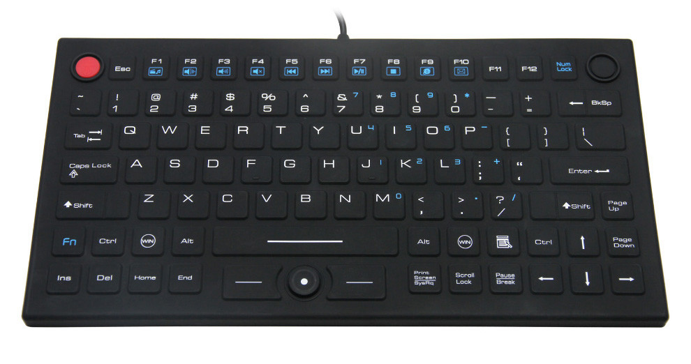 Compact Antivirus Medical Keyboard With 12 Function Keys And FSR Mouse