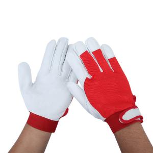 Wholesale Red Sheepskin Argon-Arc Welding Work Safety Protection Wear Resistant Pierce Resistant Garden Protective Gloves from china suppliers