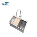 25x22x10cm Handmade House Kitchen Sink Single Bowl Stainless Steel Kitchen Sinks