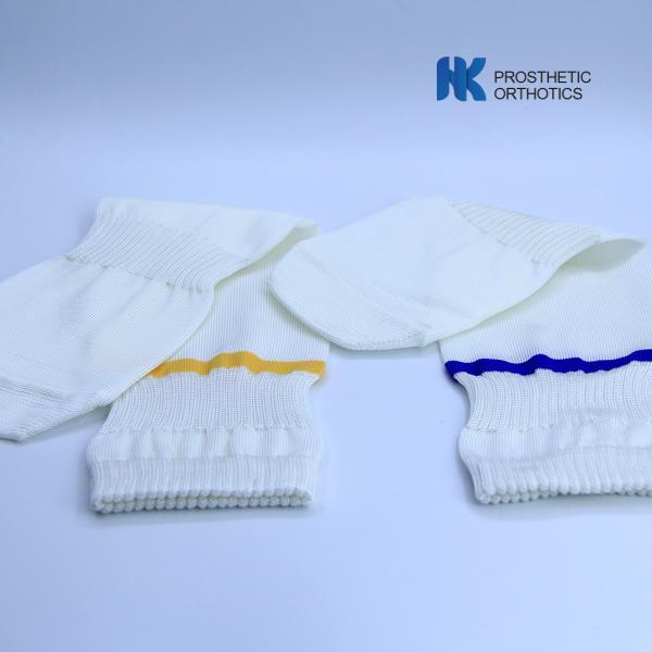 Orthotic Glass Fiber Socks For Carbon Fiber Foot Low Waist White Color