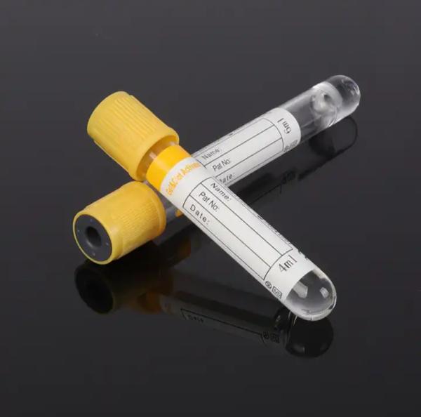 Gel Clot Activator Tube Yellow Top Blood Tube For Blood Collection With Gel All