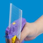 75mm Transparent Plastic Tag Pins For Hanging Soft Goods