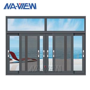 Wholesale SGS Aluminium Sliding Windows Sliding Glass Doors With Transom Window from china suppliers