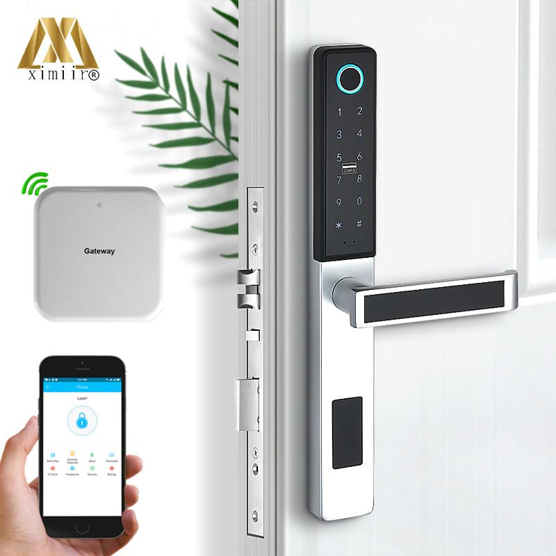 TT Lock Smart Fingerprint Door Lock S874 With Tuya APP Sliding Door Lock
