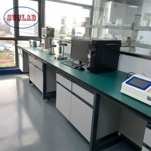 Wholesale Phenolic Resin Counter Tops Chemistry Lab Bench Laboratory Island Bench With Ceramic Valve Core Faucet from china suppliers
