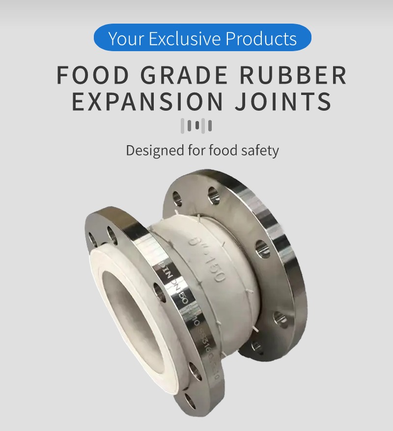 Safer and Healthier Food Grade Rubber Flexible Connector with Forged/Vulcanization