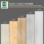 Bathroom Wood Grain Ceramic Tiles , Kitchen 150x900 Floor Tile